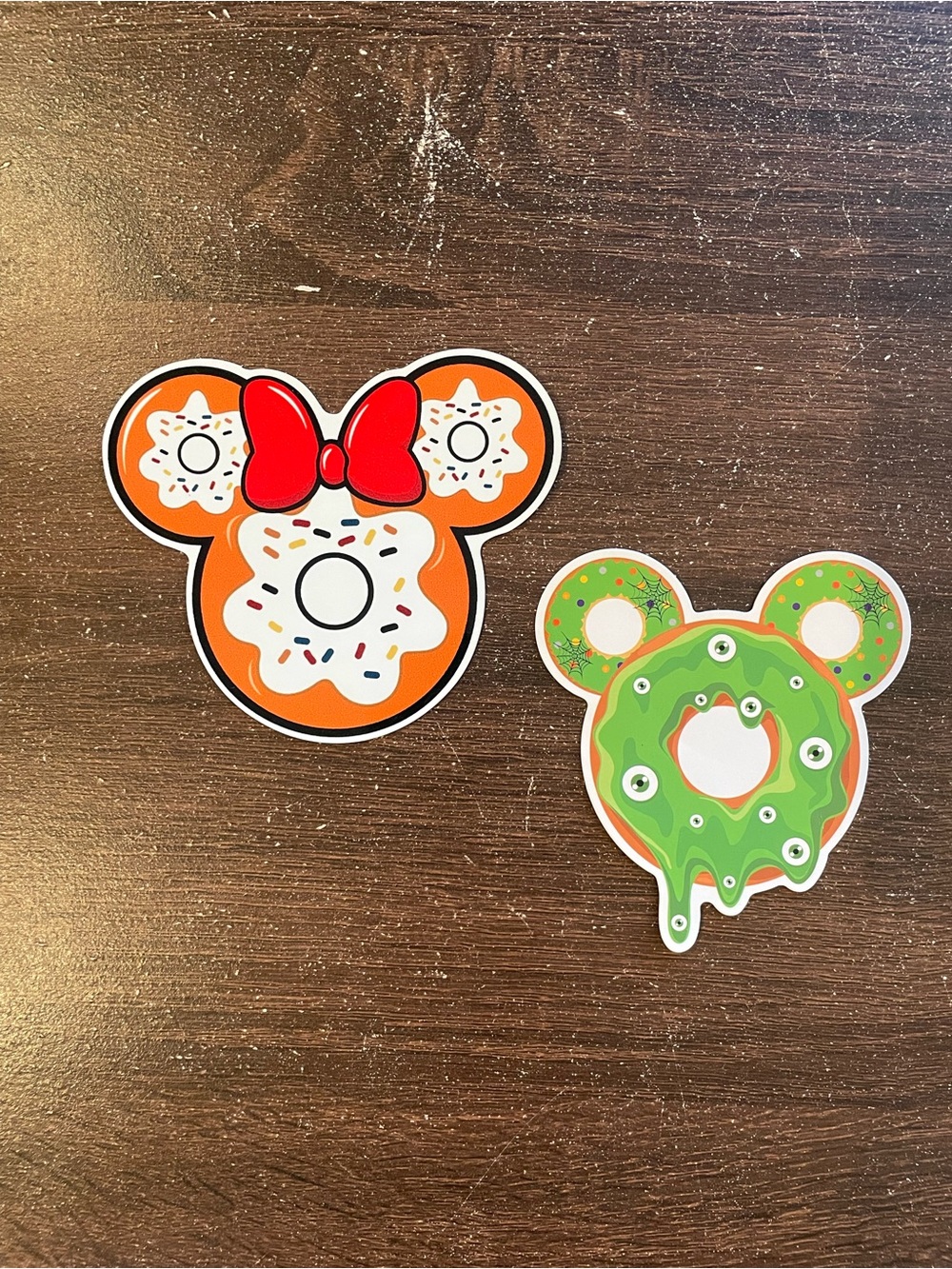 Orange & Green Donut Mouse Magnets Pack